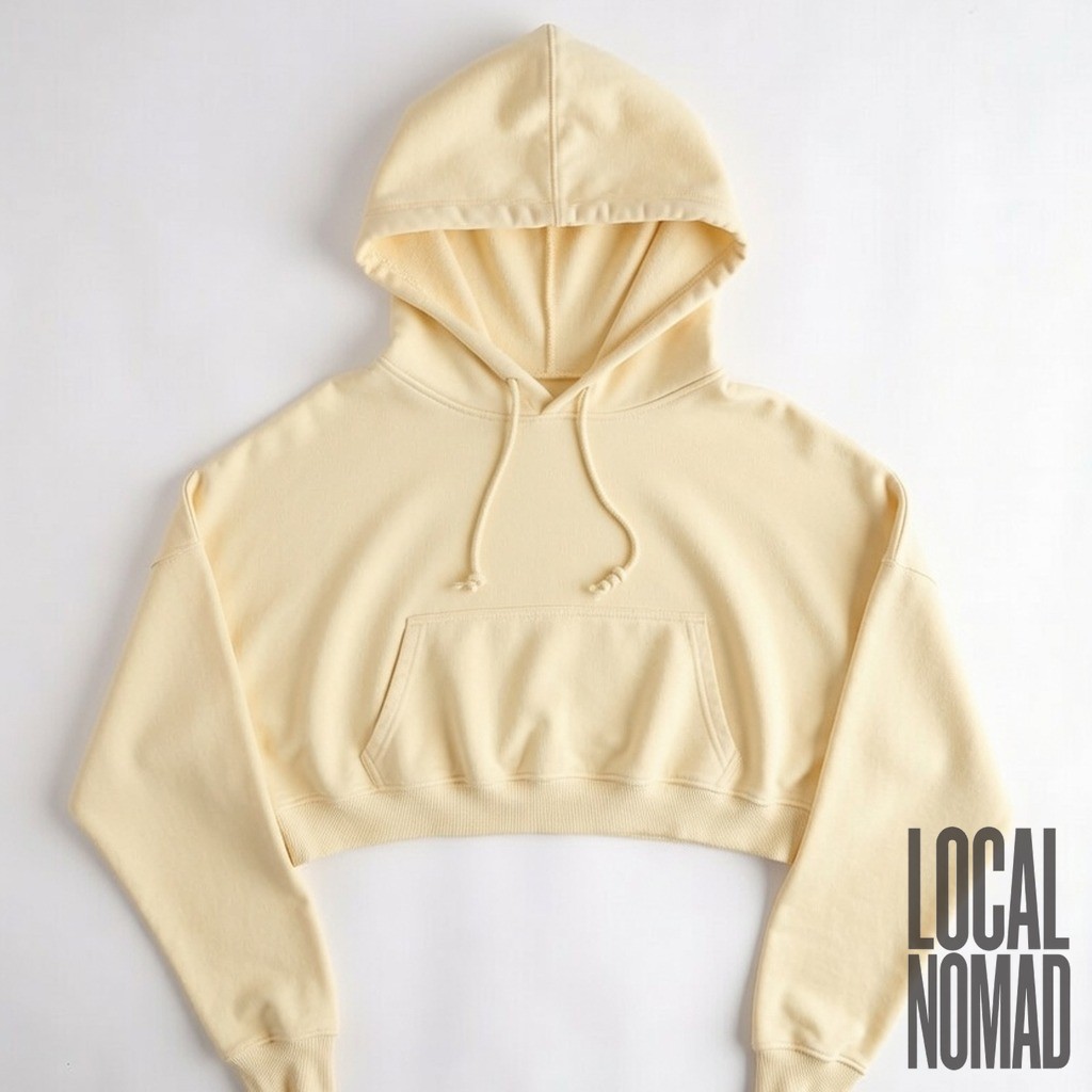 Cactus Bloom Cropped Hoodie 2