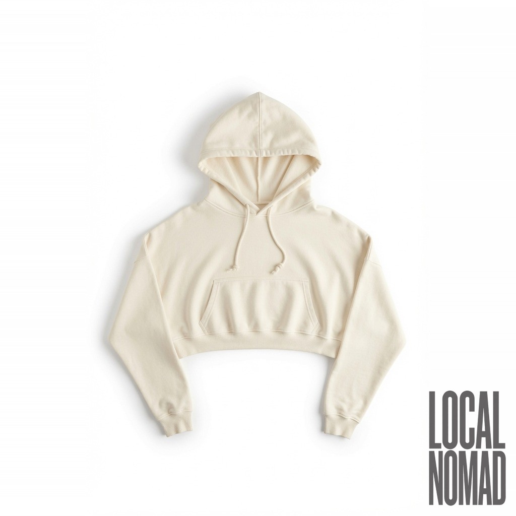 Cactus Bloom Cropped Hoodie 3