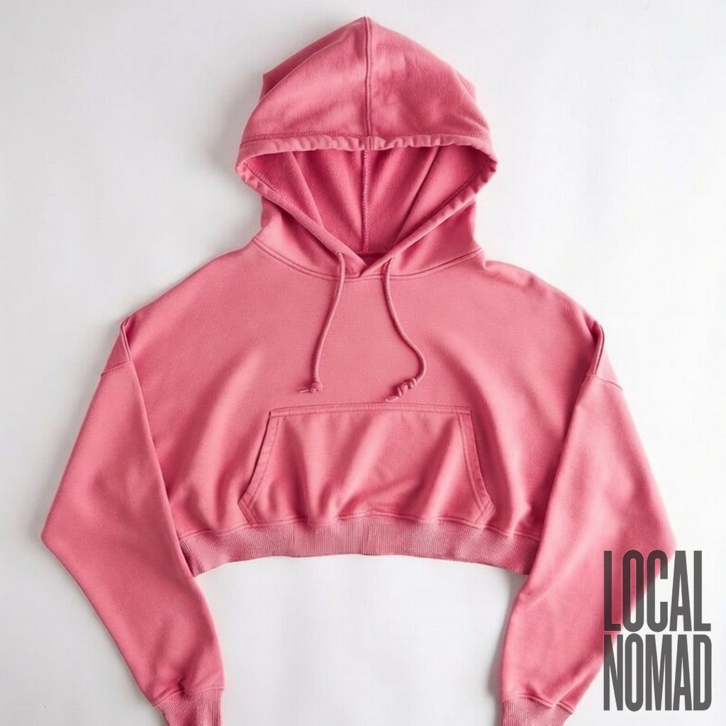 Cactus Bloom Cropped Hoodie