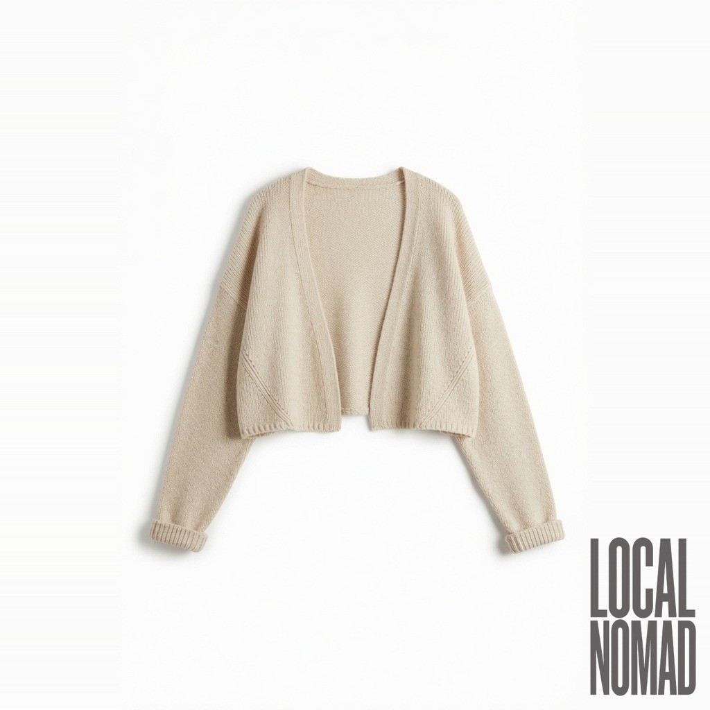 Desert Poppy Cropped Cardigan 2