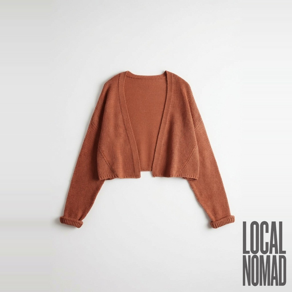 Desert Poppy Cropped Cardigan