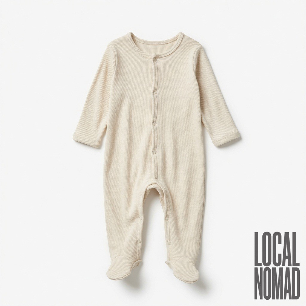 Ribbed Knit Baby Romper
