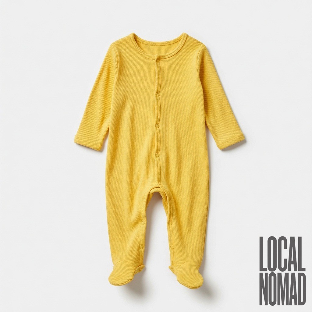 Ribbed Knit Baby Romper 3