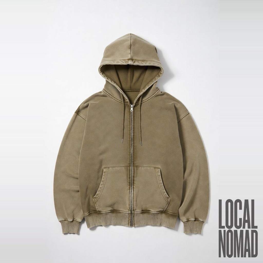 Sun-Faded Pigment Dye Hoodie