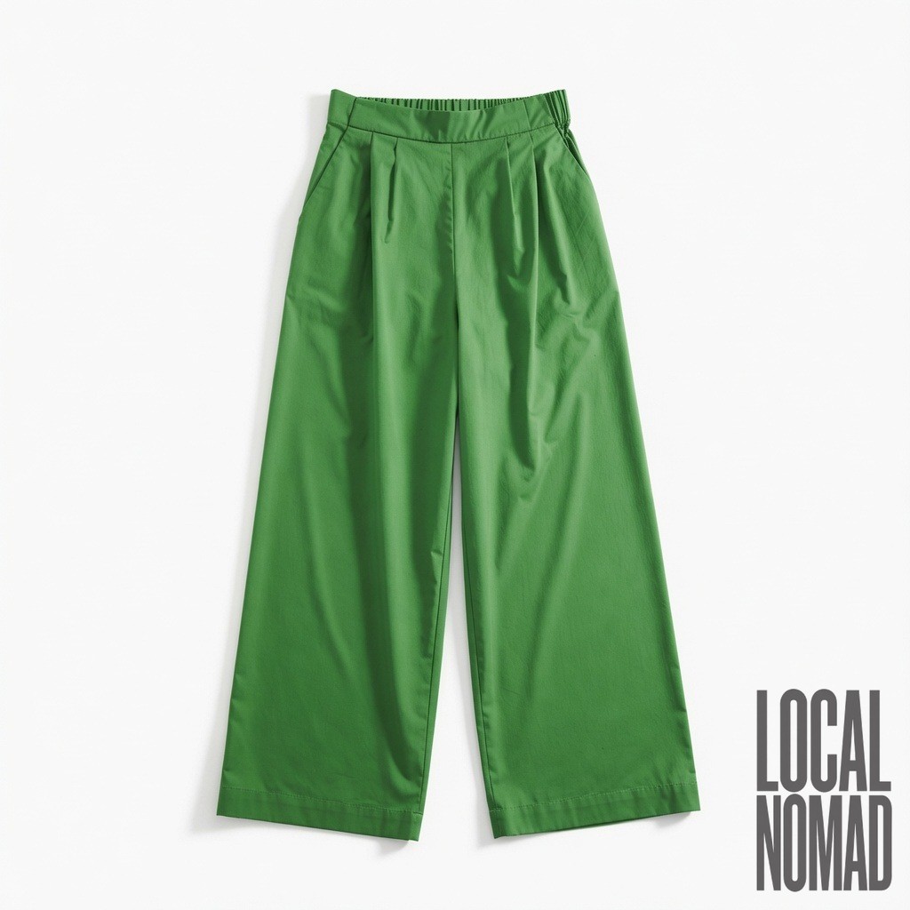 Wide-Leg Cotton Trouser 2